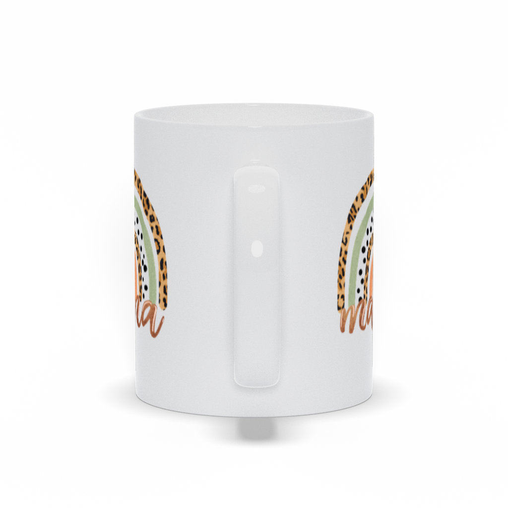 Mama Boho Rainbow Mug, Mom Leopard Mug, Mothers Day Gift, Mama Coffee Mug, Gift for Mom, Bohemian Rainbow Mug, Mom Mug Mug