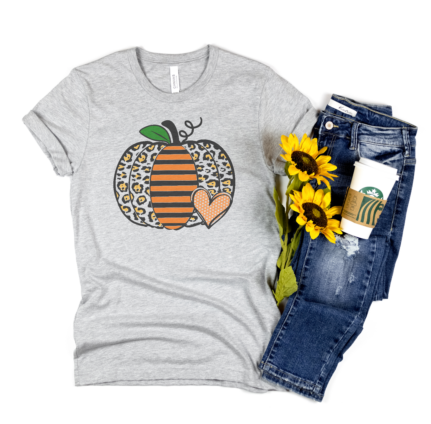 Leopard Pumpkin TShirt, Leopard Fall Shirt, Pumpkin T-Shirt - Premium T-Shirt - Just $22.50! Shop now at Nine Thirty Nine Design