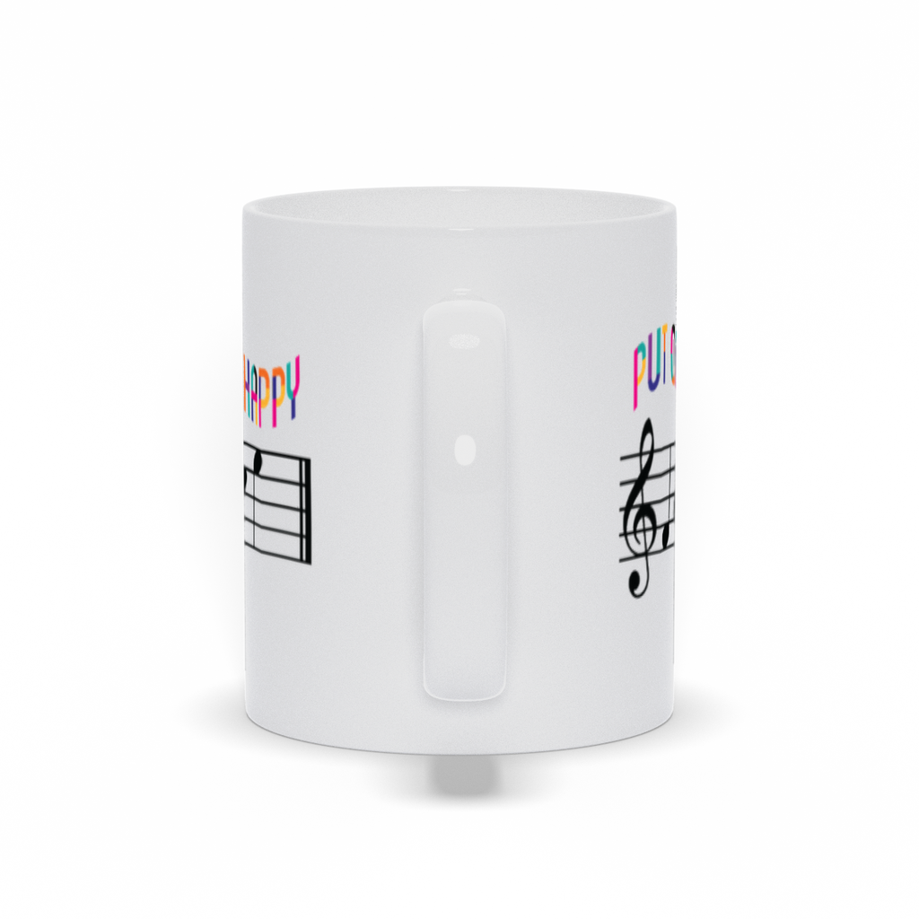 Put On A Happy Face Mug, Music Lover Mug, Musician Gift