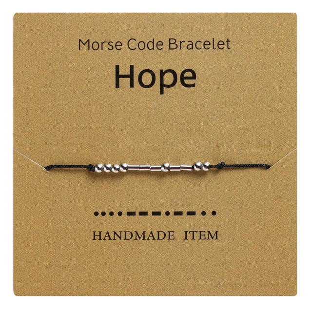 Morse Code Bracelet - Various Sayings Jewelry