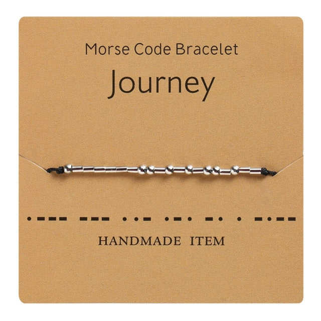 Morse Code Bracelet - Various Sayings Jewelry