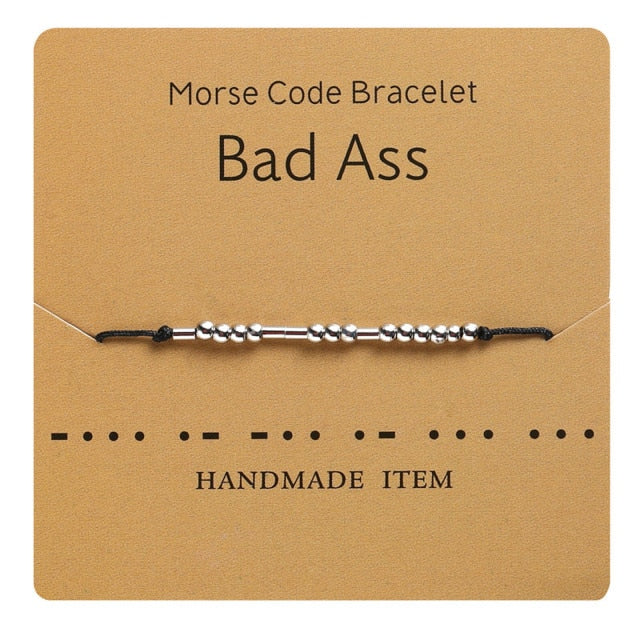 Morse Code Bracelet - Various Sayings Jewelry