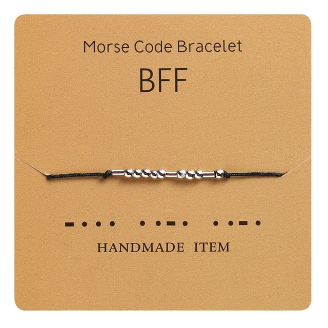 Morse Code Bracelet - Various Sayings Jewelry