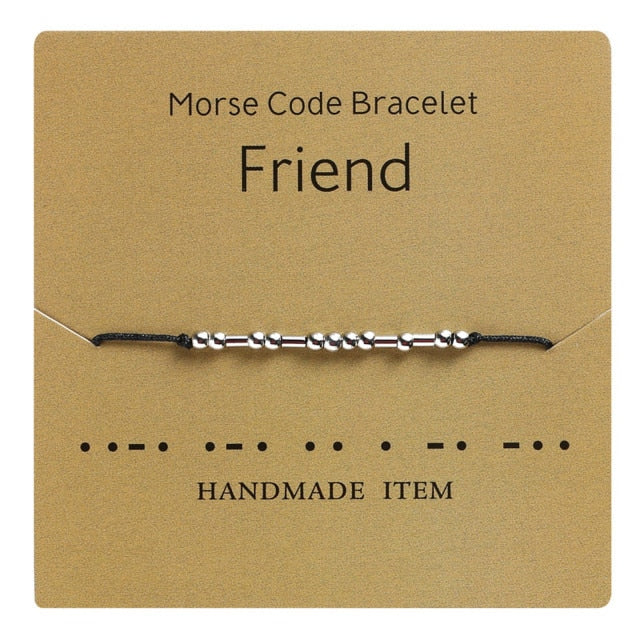 Morse Code Bracelet - Various Sayings Jewelry
