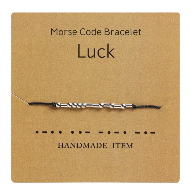 Morse Code Bracelet - Various Sayings Jewelry