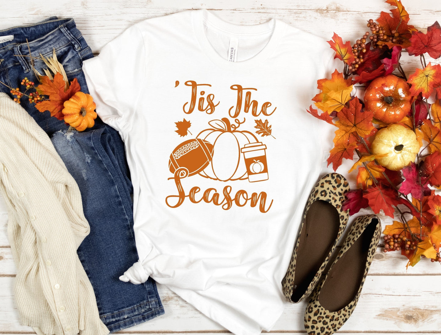 Tis The Season Football Shirt, Fantasy Football Shirt, Fall Football Shirt, Funny Fall Shirt, Pumpkin Spice Shirt, Cute Fall Shirt, Pumpkin T-Shirt