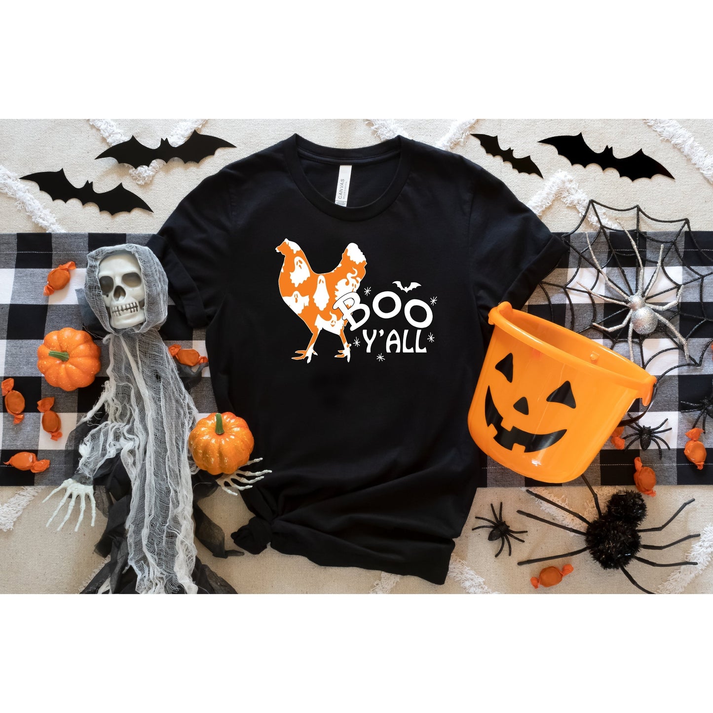 Halloween Chicken Shirt, Boo Yall, Chicken Lover Shirt, Fall Chicken Shirt, Chicken Keeper, Chicken Lady, Chicken Lover Gift T-Shirt