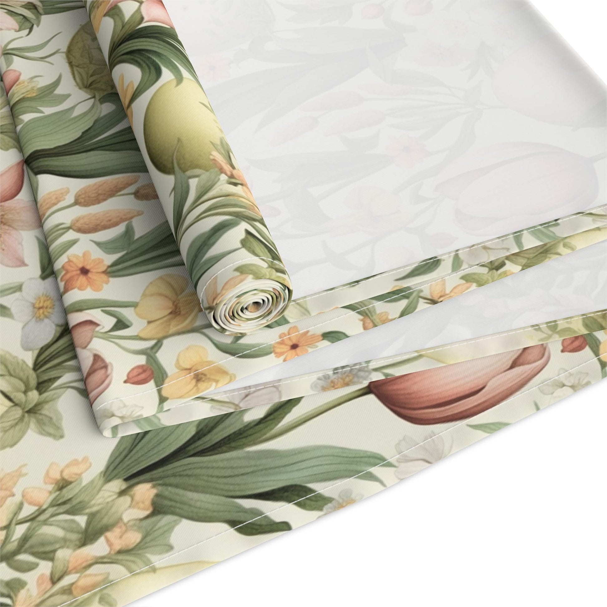 Spring Tulip and Easter Egg Table Runner 