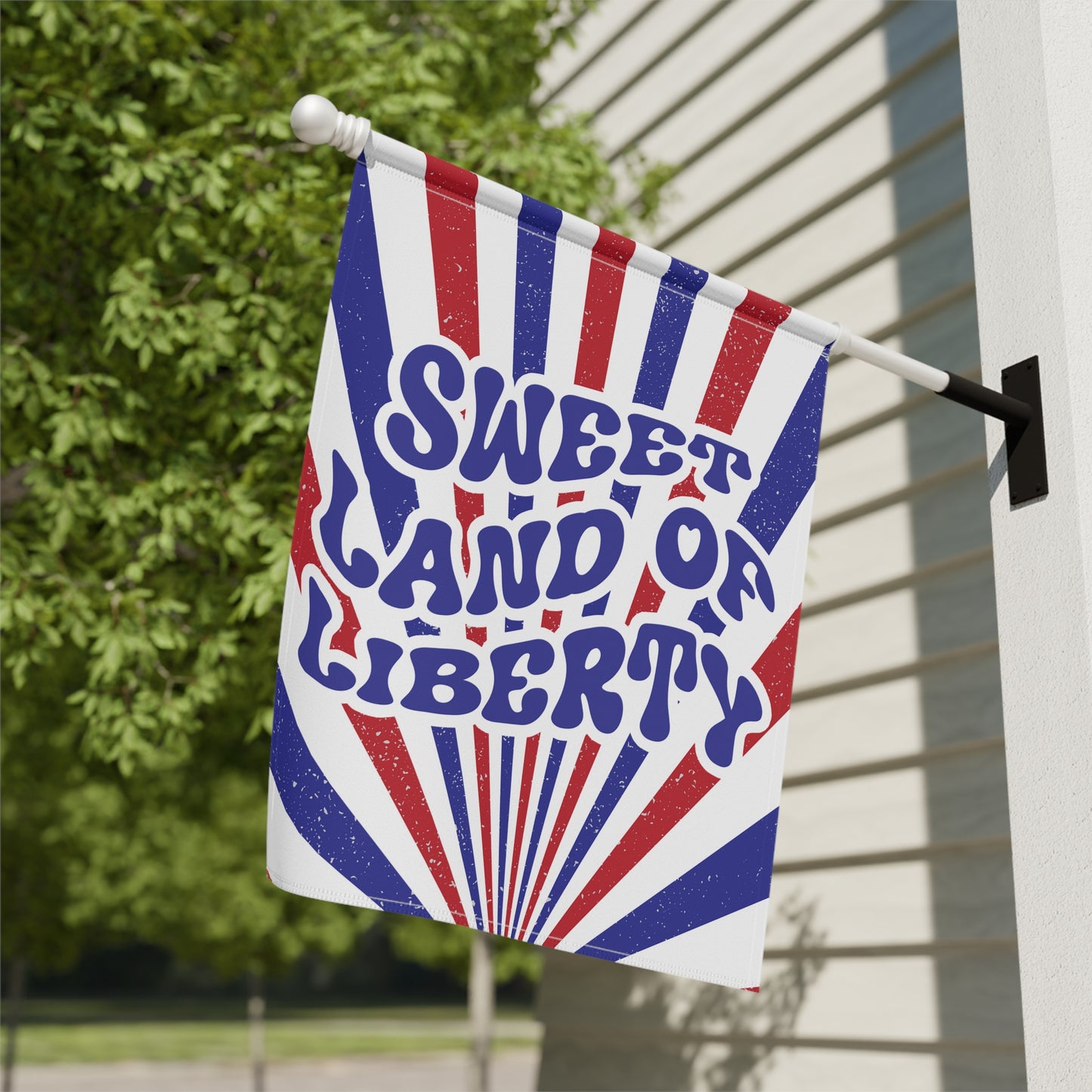 Sweet Land of Liberty House and Garden Flag
