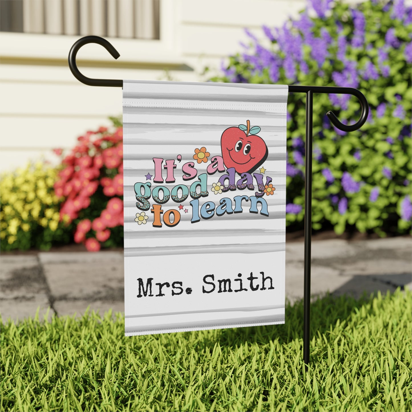 Personalized Teacher Garden Flag