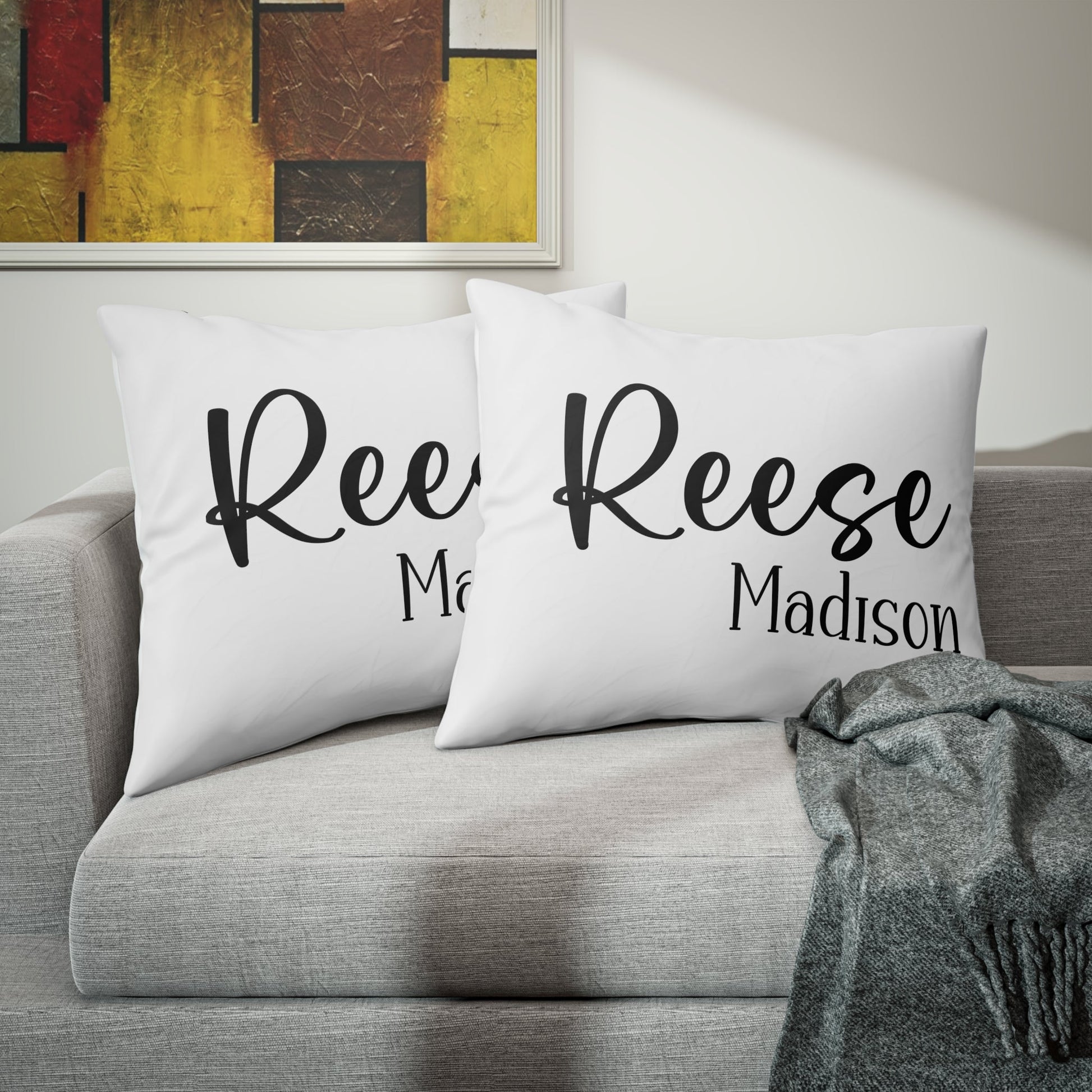 Personalized Pillow Case with Script Name - Premium Home Decor - Just $22.50! Shop now at Nine Thirty Nine Design