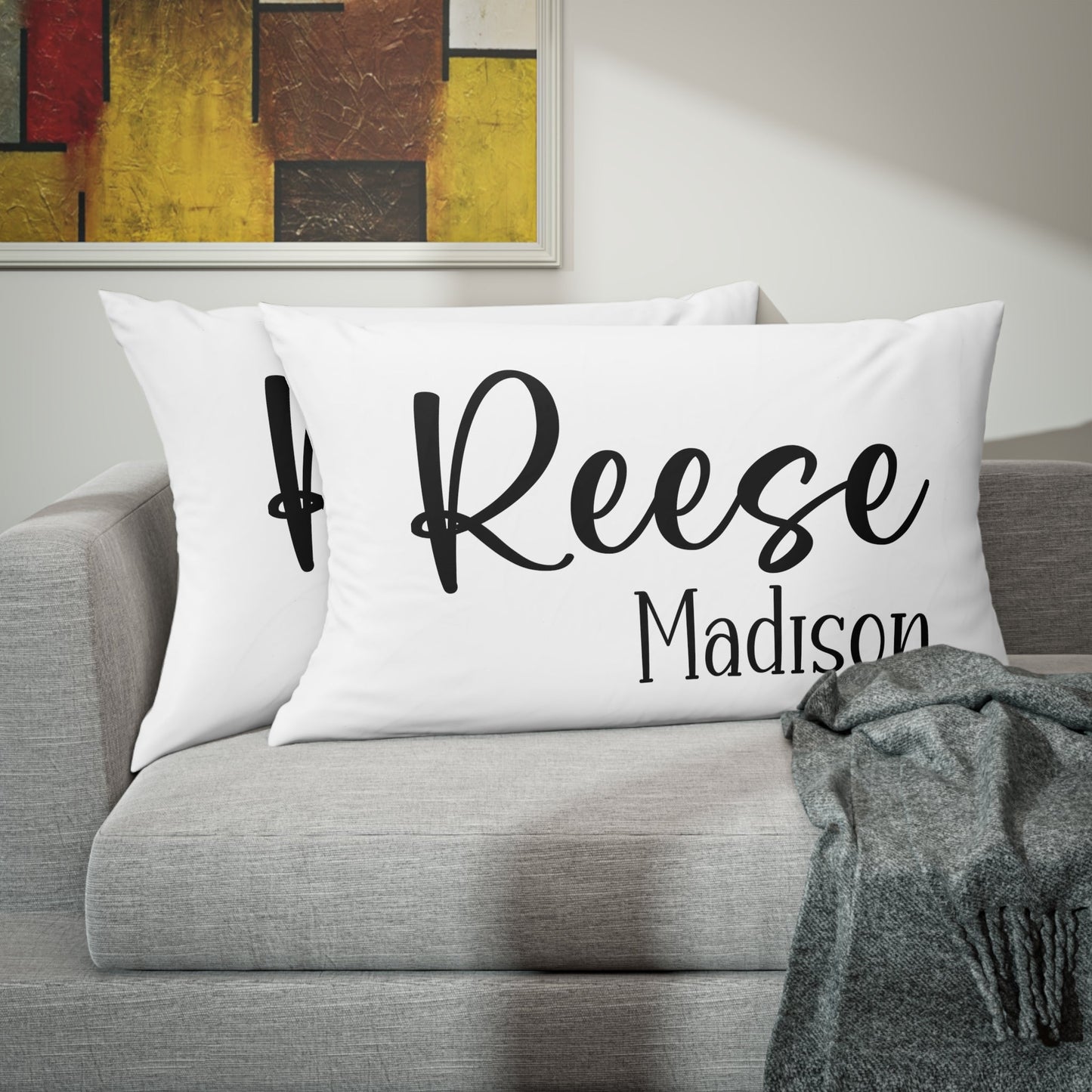 Personalized Pillow Case with Script Name - Premium Home Decor - Just $22.50! Shop now at Nine Thirty Nine Design