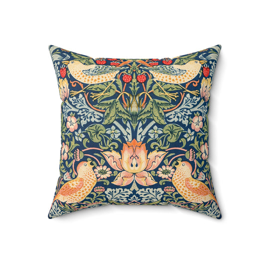William Morris Strawberry Thief Patterned Throw Pillow & Cover - Premium Home Decor - Just $28! Shop now at Nine Thirty Nine Design