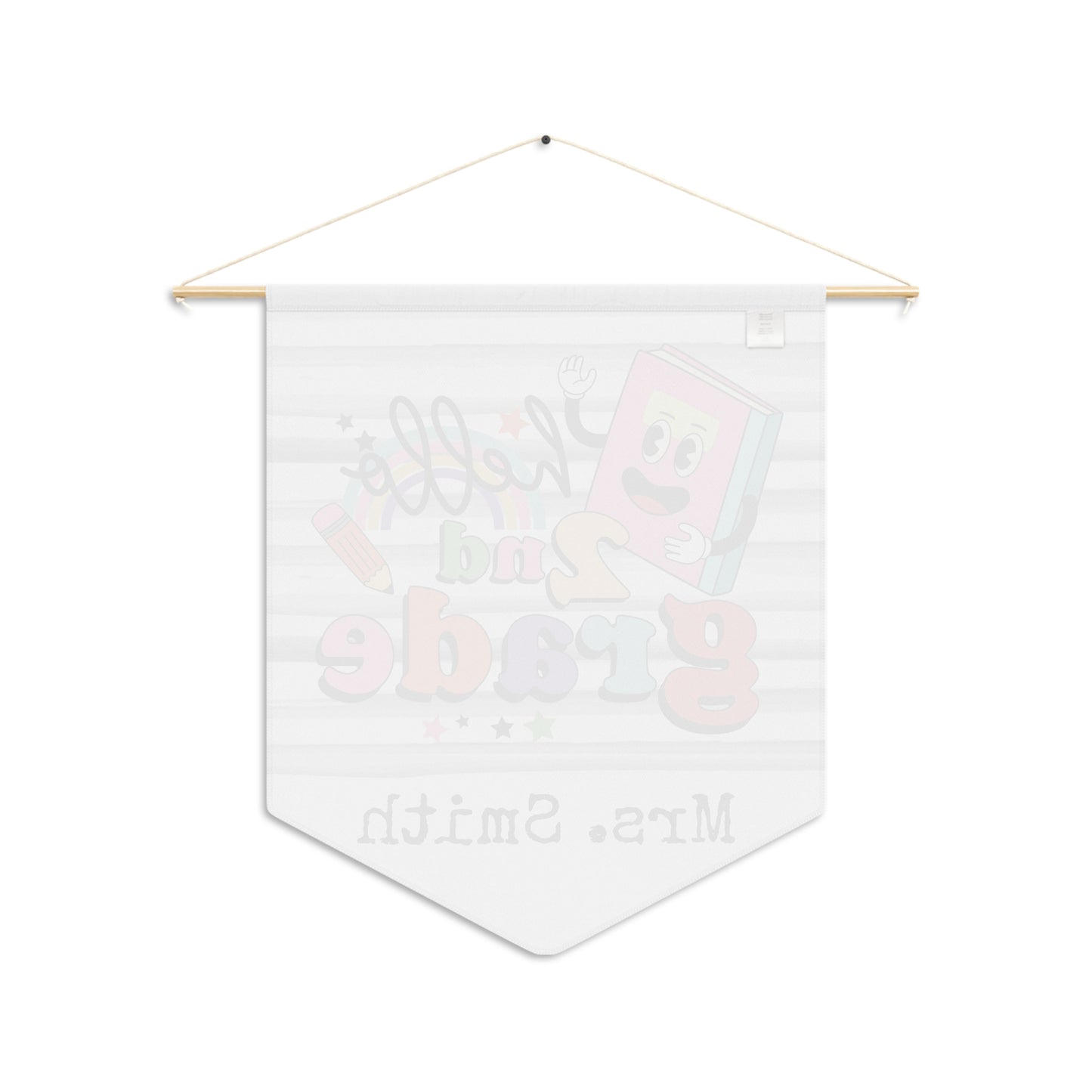 Hello 2nd Grade Classroom Decor Pennant