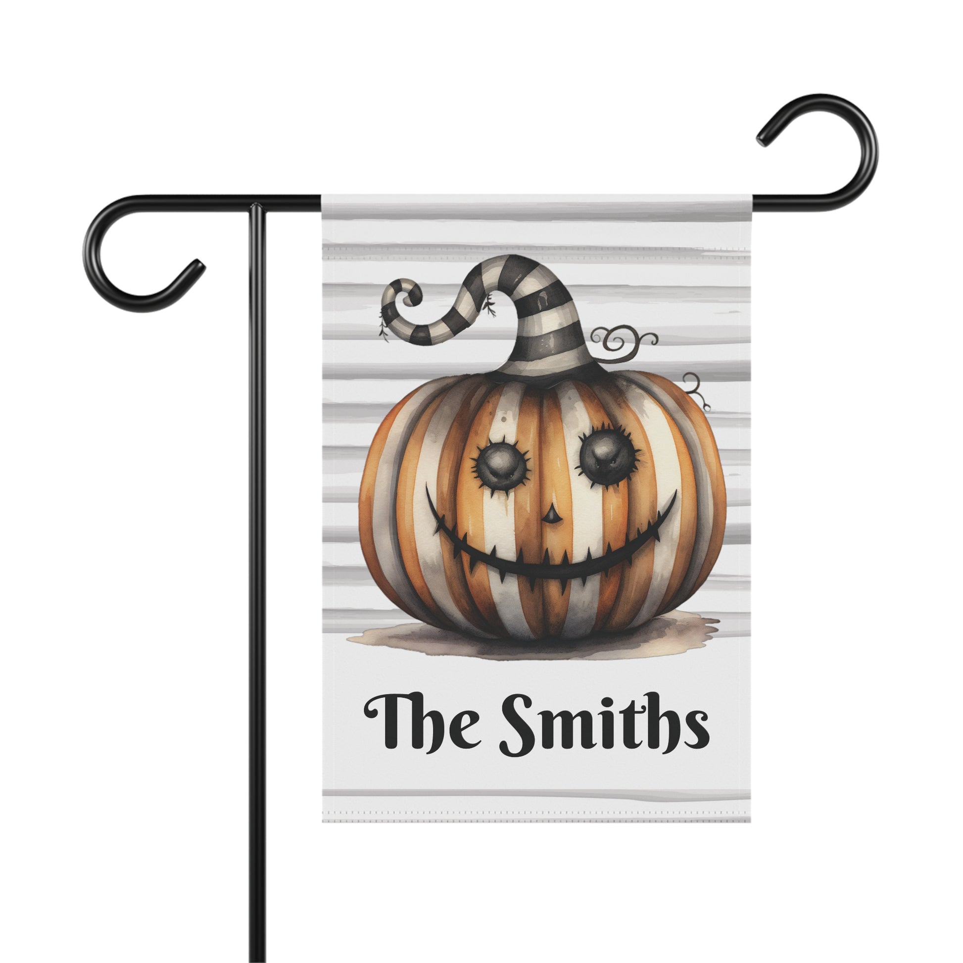 Spooky Pumpkin Personalized Halloween Garden Flag - Premium Home Decor - Just $21.50! Shop now at Nine Thirty Nine Design