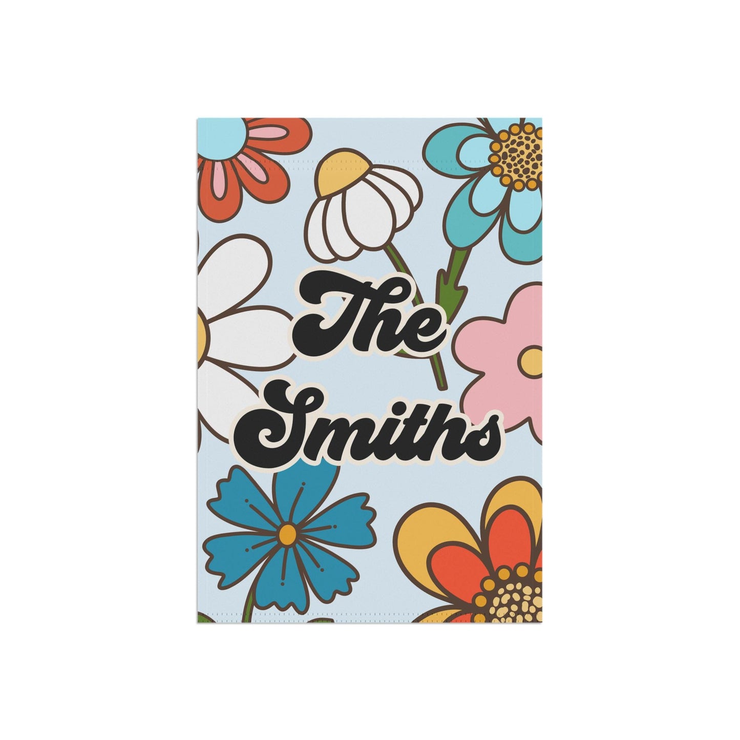 Personalized Retro Flower Garden and Gouse Flag Flags & Windsocks