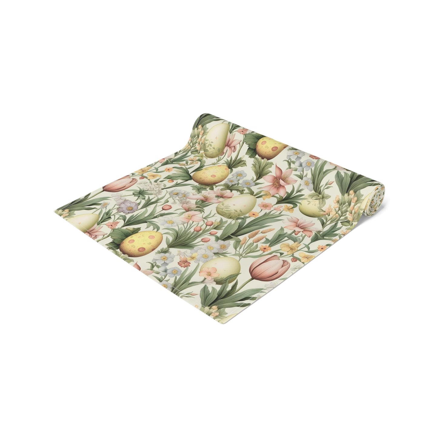 Spring Tulip and Easter Egg Table Runner 