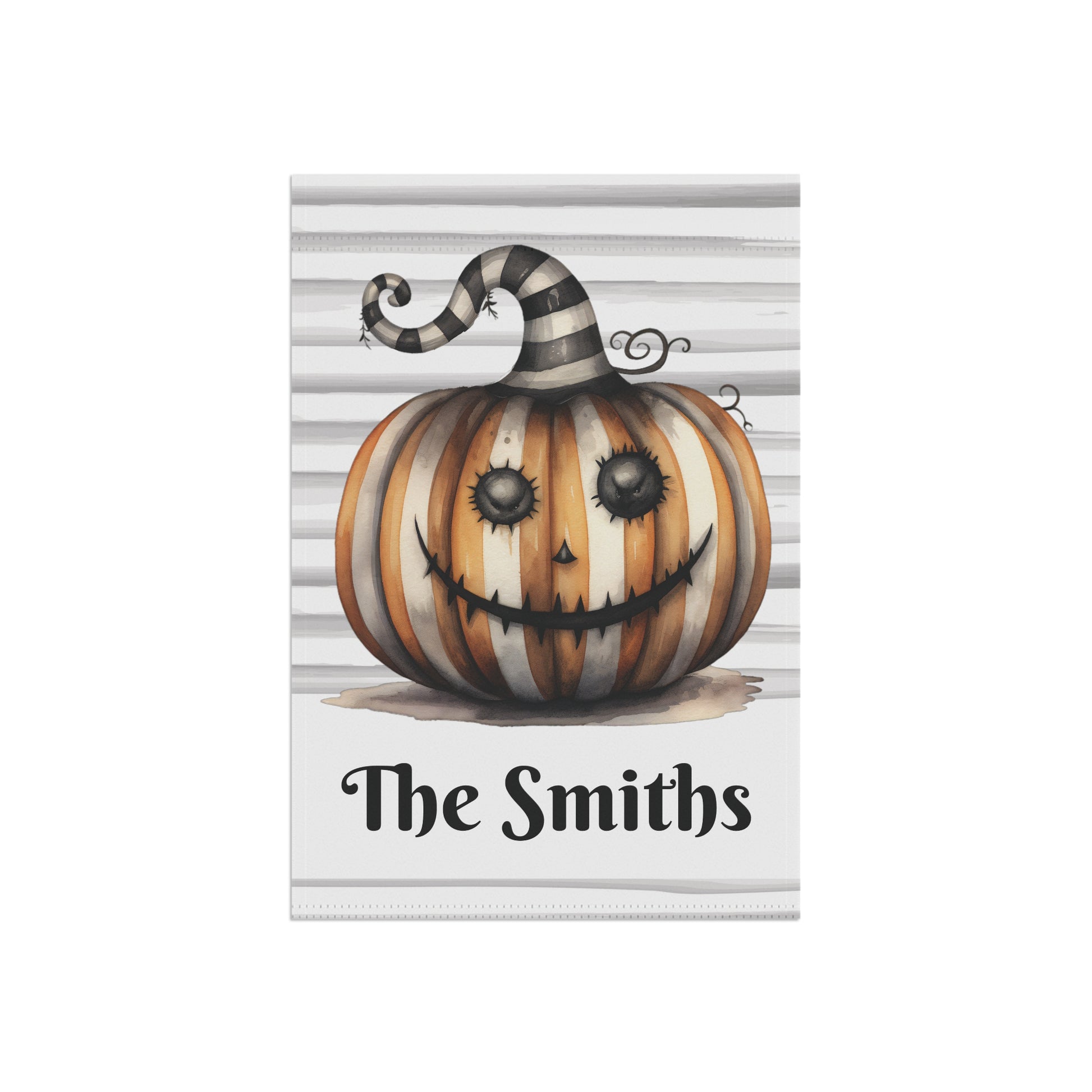 Spooky Pumpkin Personalized Halloween Garden Flag Home Decor