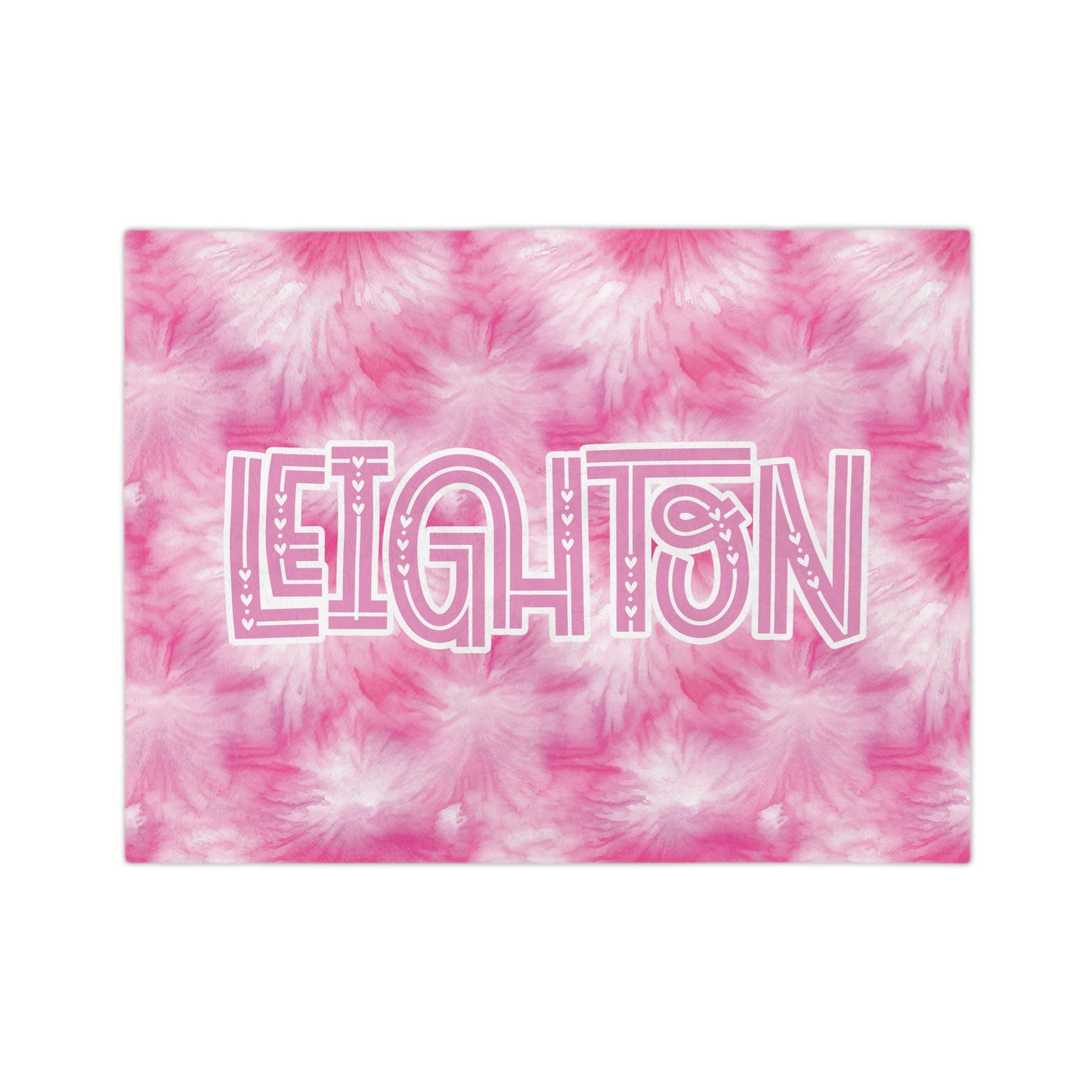 Personalized Pink Tie Dye Velveteen Microfiber Blanket - Premium Home Decor - Just $29.50! Shop now at Nine Thirty Nine Design