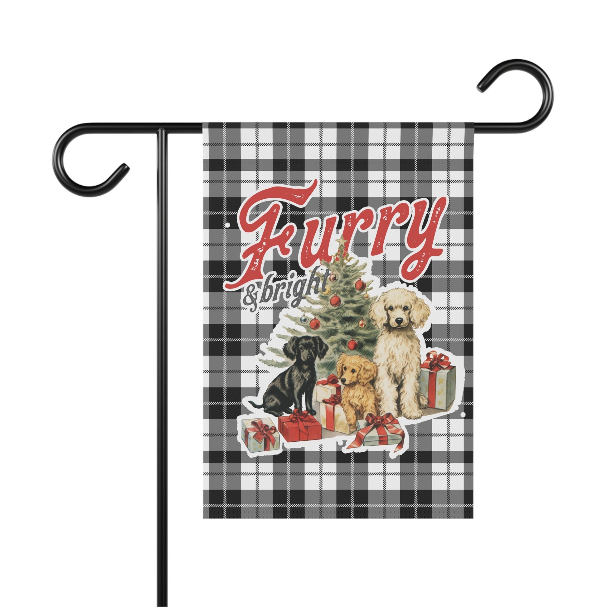 Furry & Bright Christmas Dog Garden Flag - Premium Home Decor - Just $24.99! Shop now at Nine Thirty Nine Design