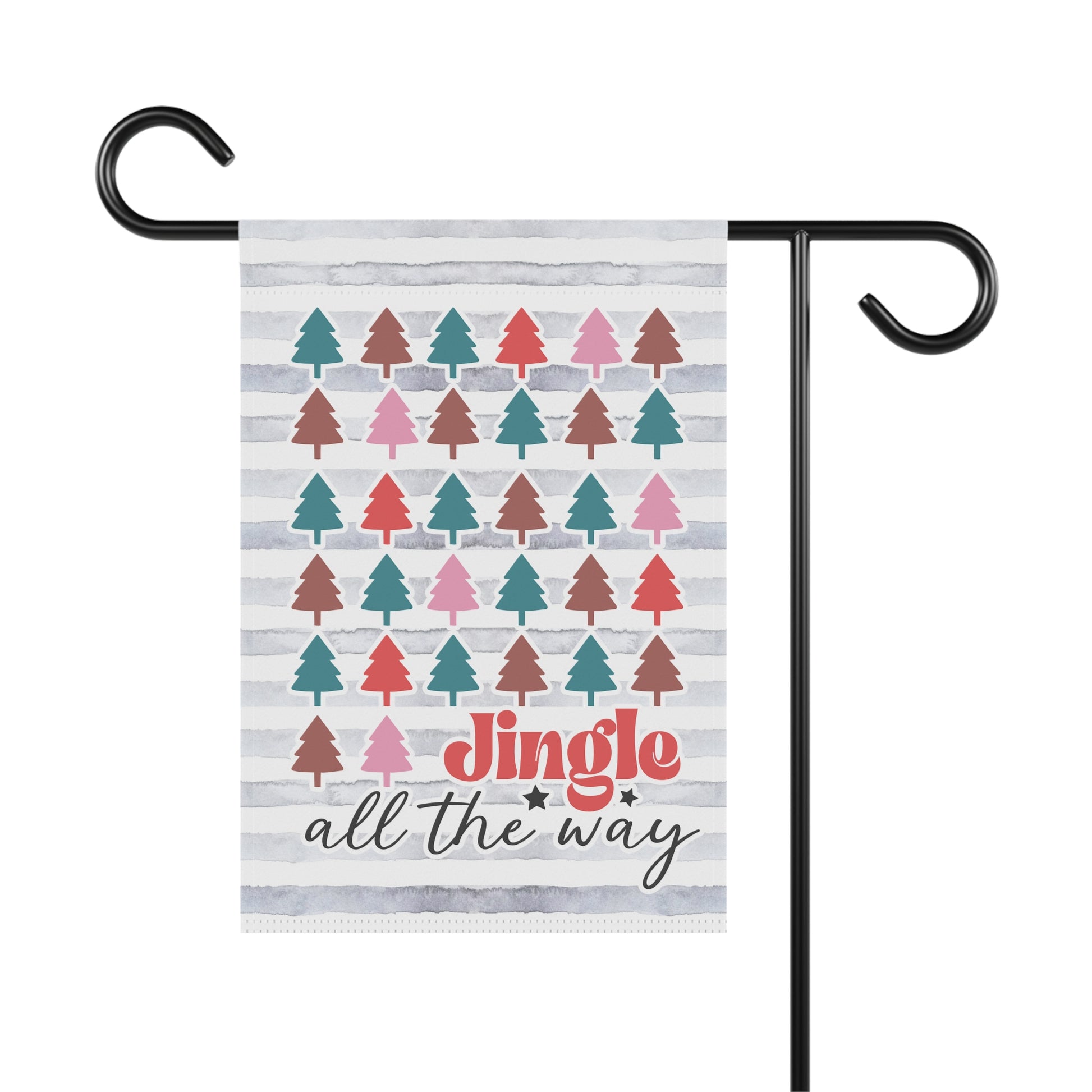 Jingle All The Way Retro Winter Garden Flag - Premium Home Decor - Just $21.50! Shop now at Nine Thirty Nine Design