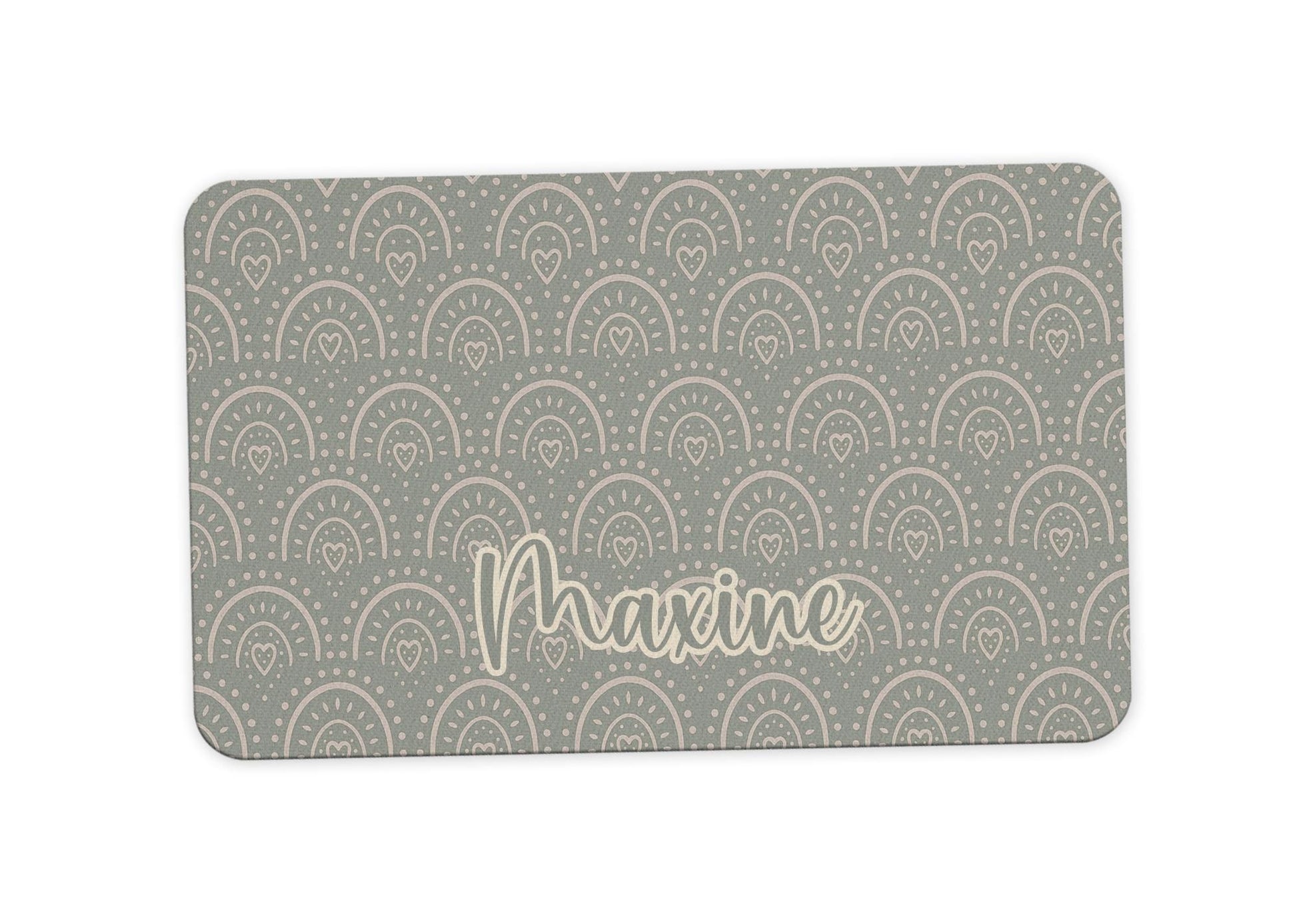 Name Desk Pad, Personalized Mouse Pad, Monogram Preppy Desk Office Decor, Large Desk Blotter, Boho Mousepad, Office Gifts 