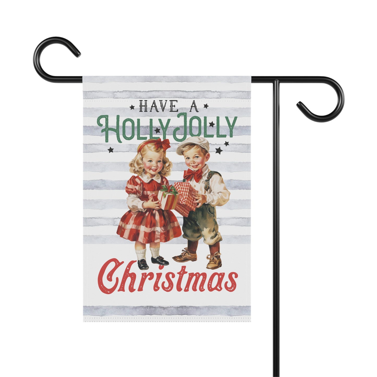 Have A Holly Jolly Christmas Vintage Styled Winter Garden Flag - Premium Home Decor - Just $21.50! Shop now at Nine Thirty Nine Design