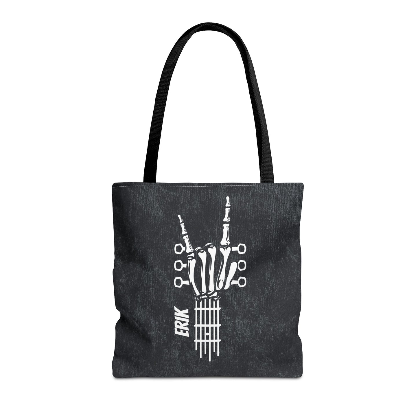 Personalized Skeleton Rock On Hand Guitar Tote Bag Bags