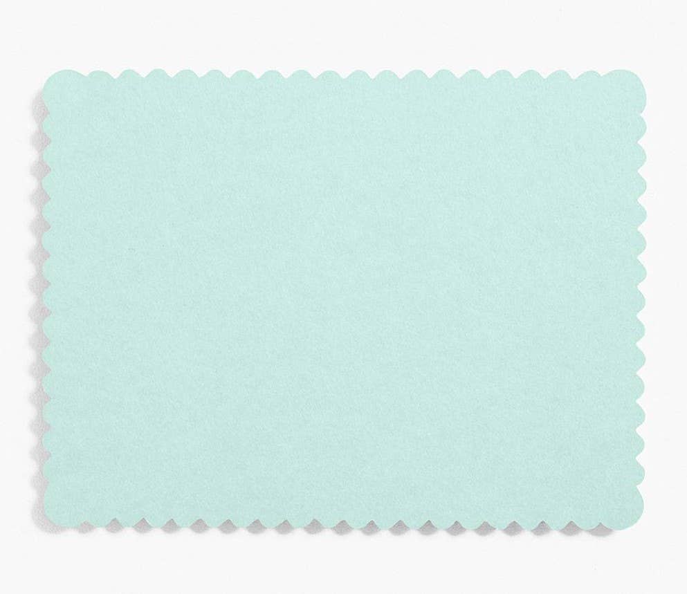 A2 Scallop Note Cards Bulk Pack (100 pack): Red