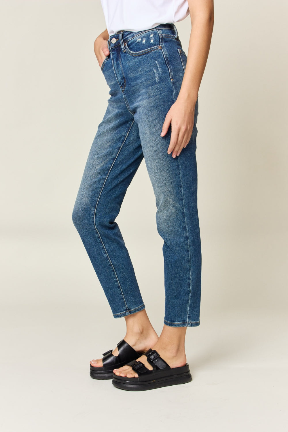 Judy Blue Full Size Tummy Control High Waist Slim Jeans - Premium  - Just $64.56! Shop now at Nine Thirty Nine Design