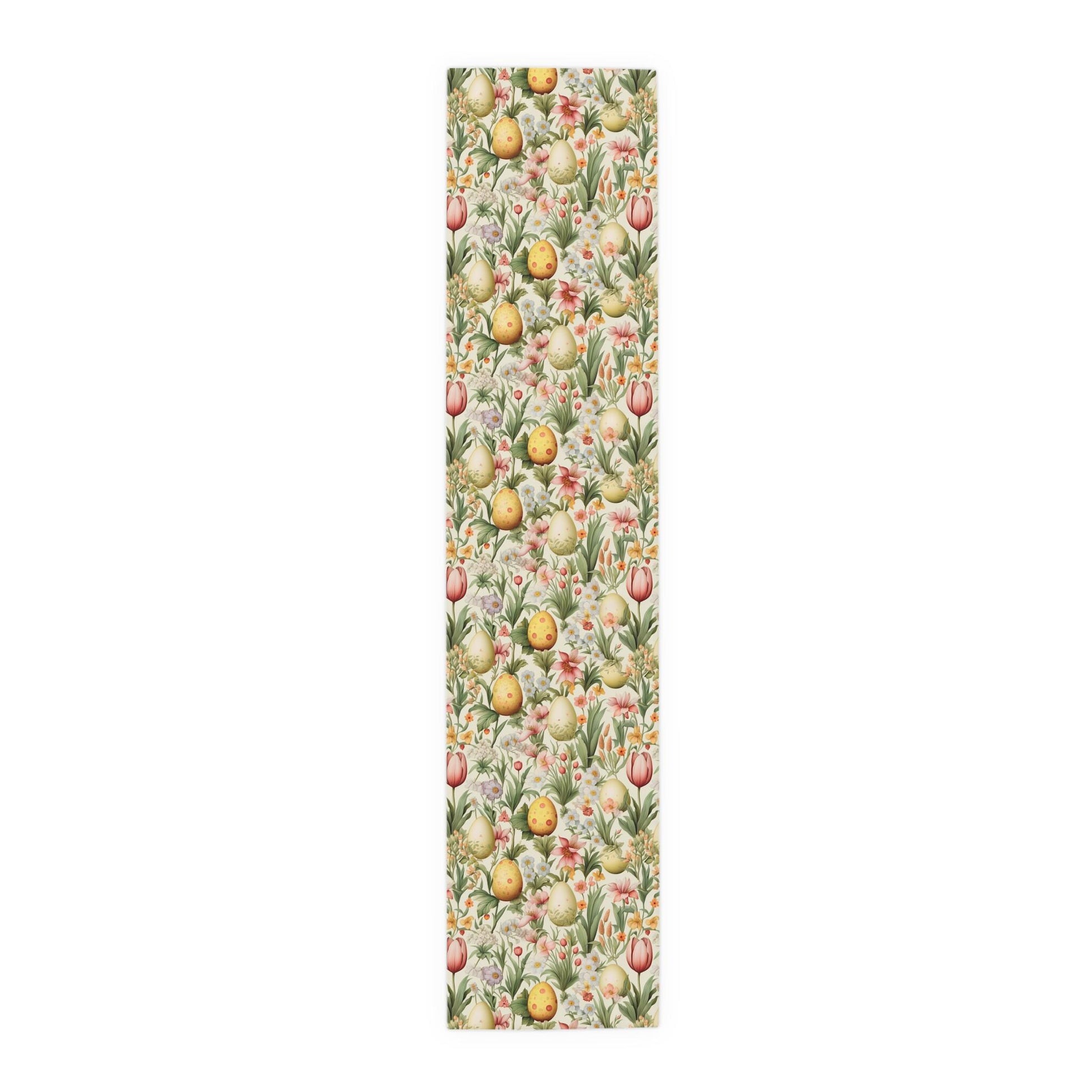 Spring Tulip and Easter Egg Table Runner 