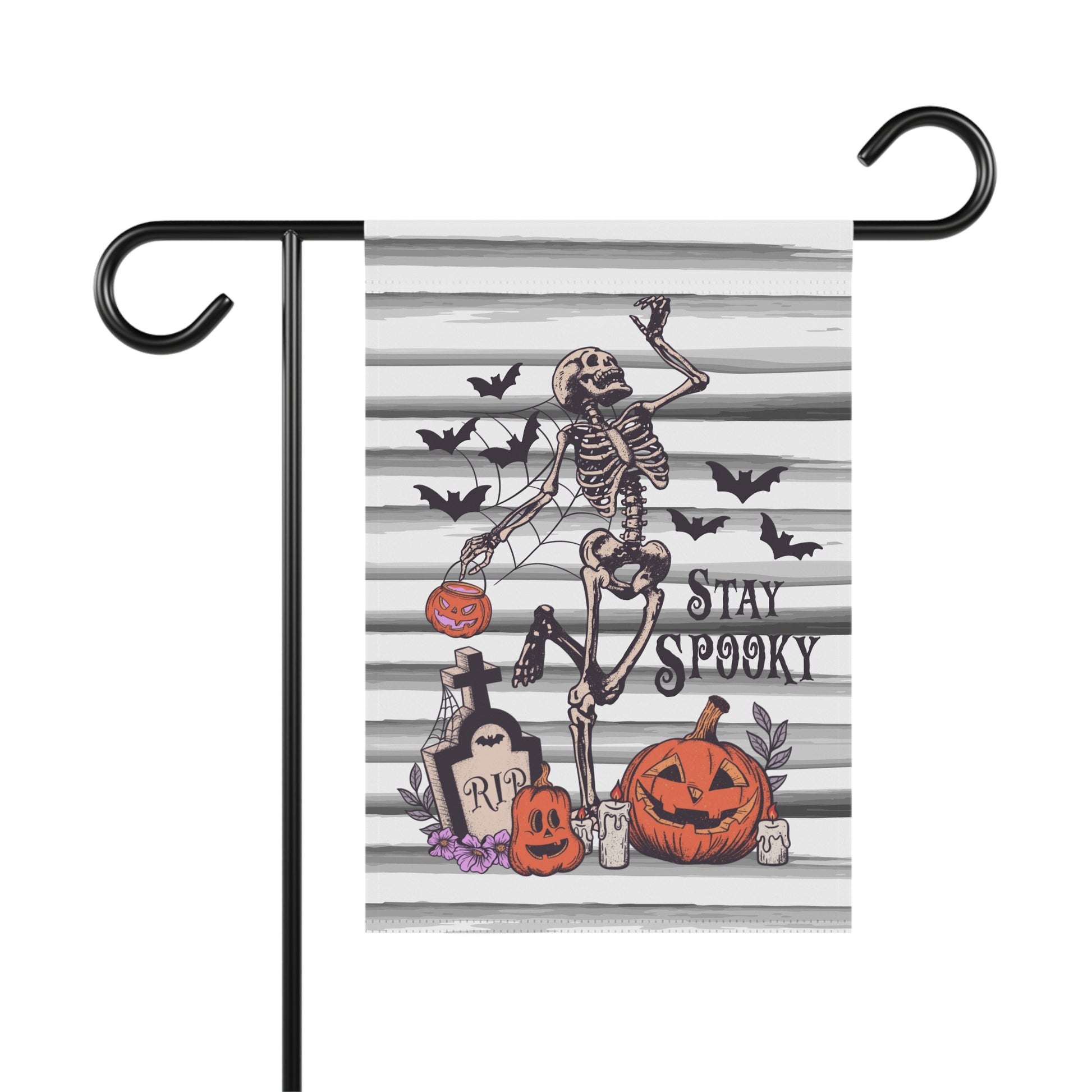 Stay Spooky Skeleton Fall Garden Flag - Premium Home Decor - Just $21.50! Shop now at Nine Thirty Nine Design