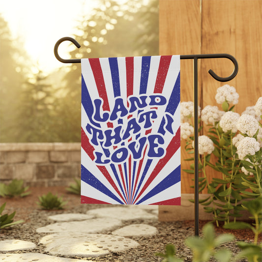 4th of July Garden Flag, Home of the Brave, Welcome Flag, Summer Garden Flag, Retro Garden Flag, House Flag, Independence Day, USA