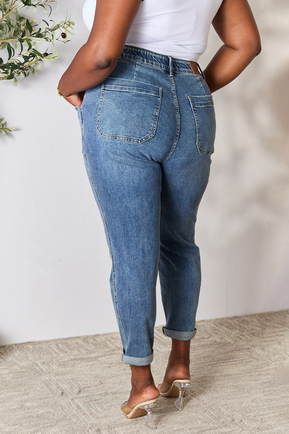 Judy Blue Full Size High Waist Drawstring Denim Jeans - Premium  - Just $67! Shop now at Nine Thirty Nine Design