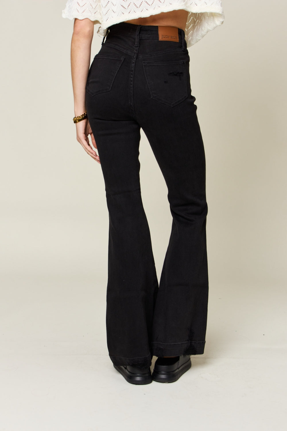 Judy Blue Full Size High Waist Distressed Flare Jeans - Premium  - Just $63! Shop now at Nine Thirty Nine Design