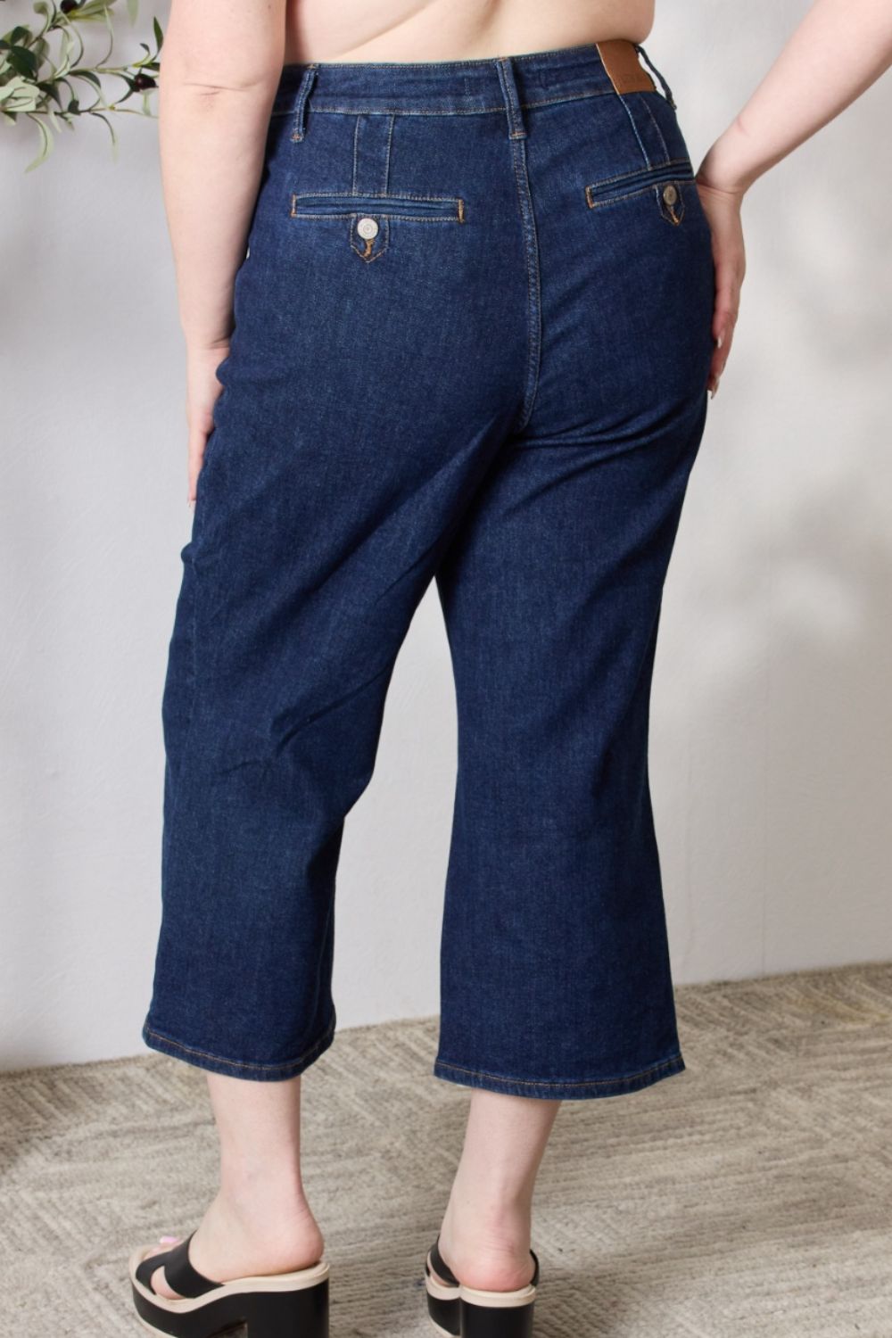 Judy Blue Full Size High Waist Cropped Wide Leg Jeans - Premium  - Just $64! Shop now at Nine Thirty Nine Design