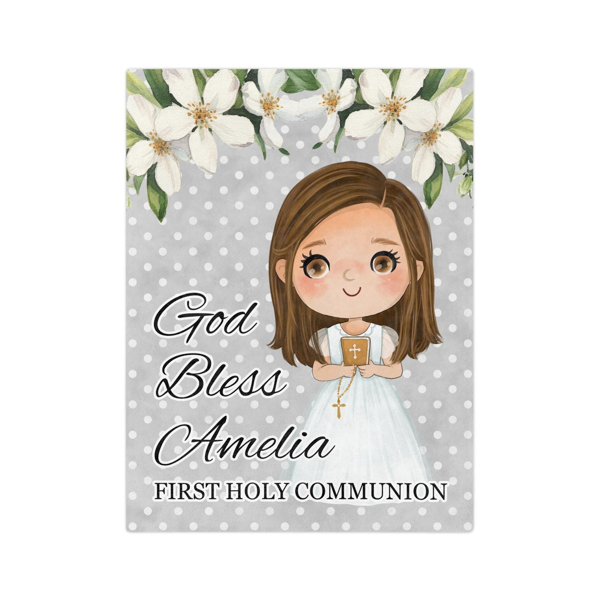 Personalized First Holy Communion Blanket Physical
