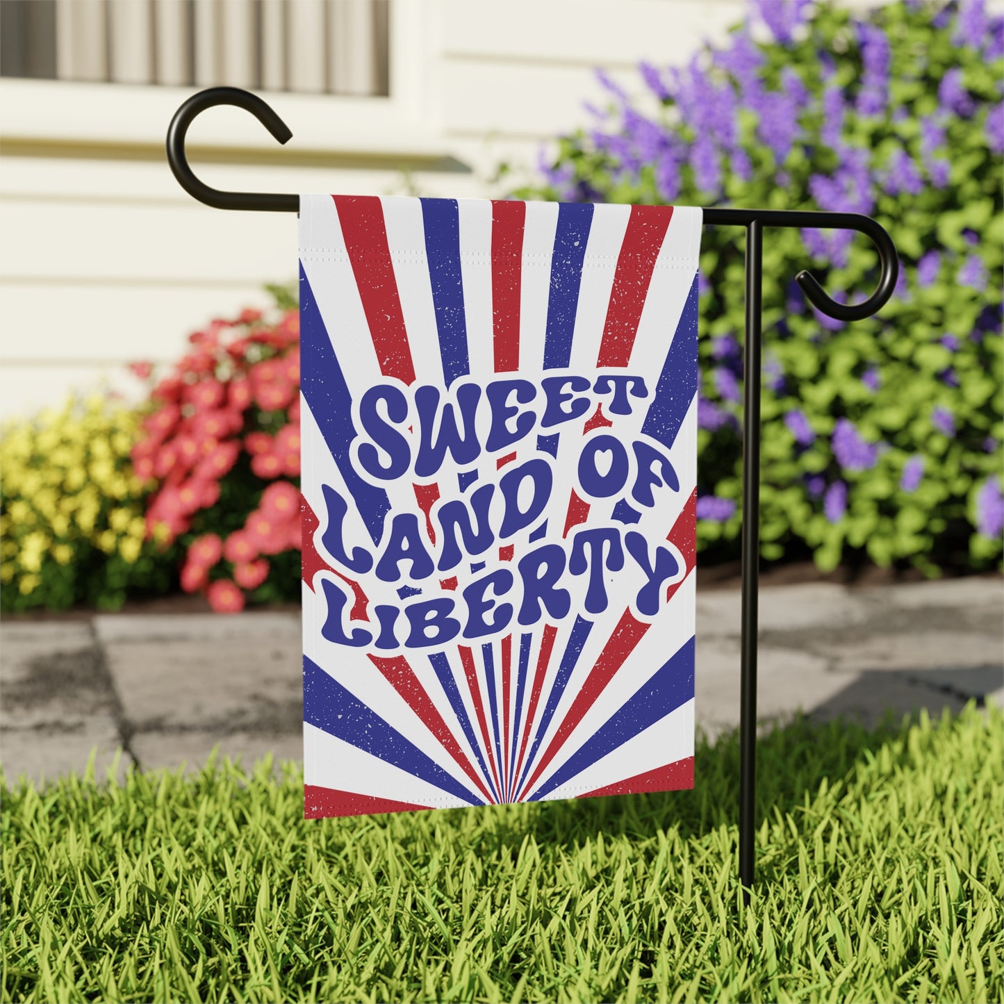 Sweet Land of Liberty House and Garden Flag