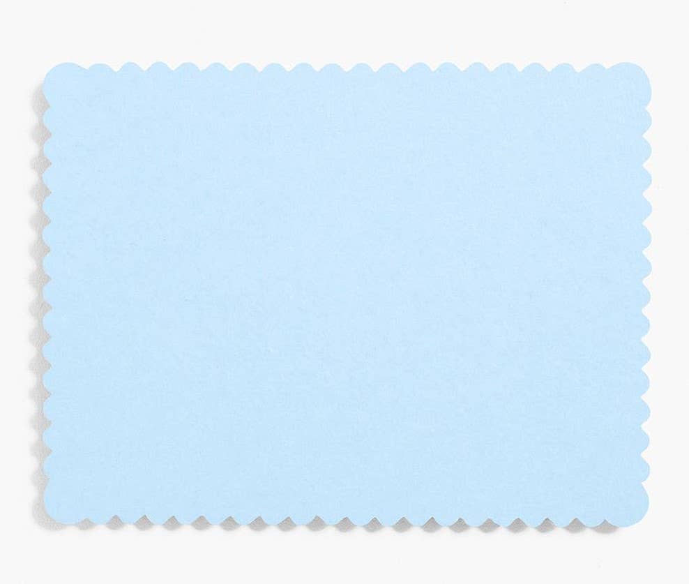 A2 Scallop Note Cards Bulk Pack (100 pack): Red