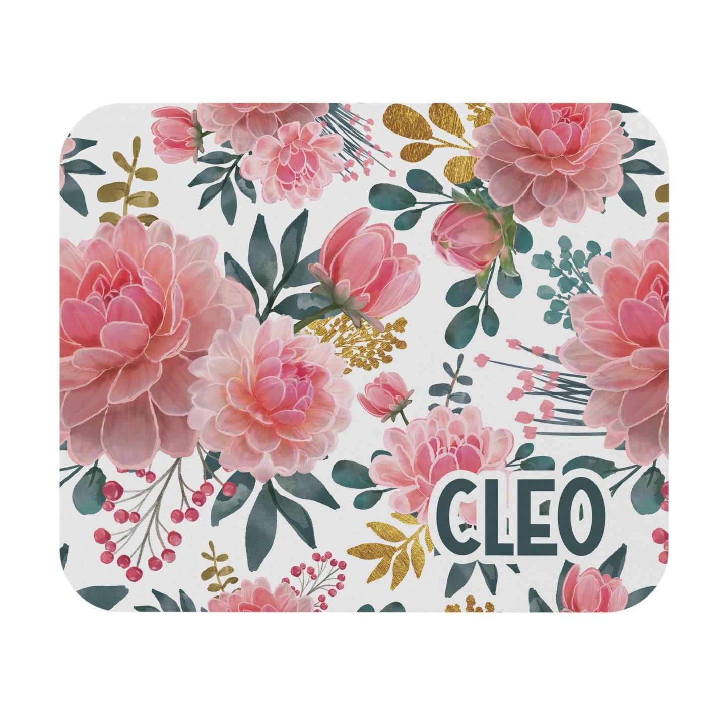 Personalized Foral Mouse Pad Office