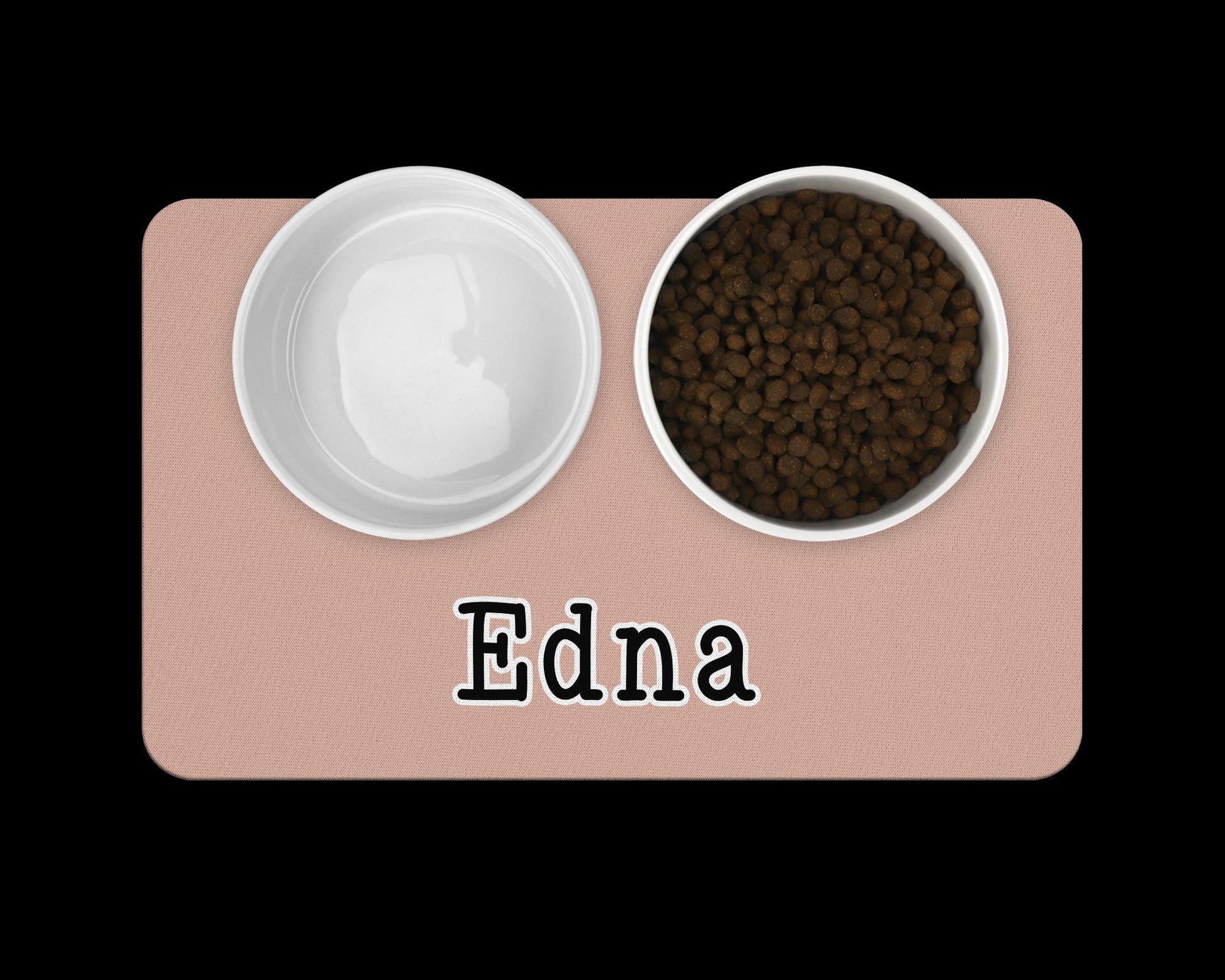 Personalized Pet Food Mat in Solid Colors Pet Mats