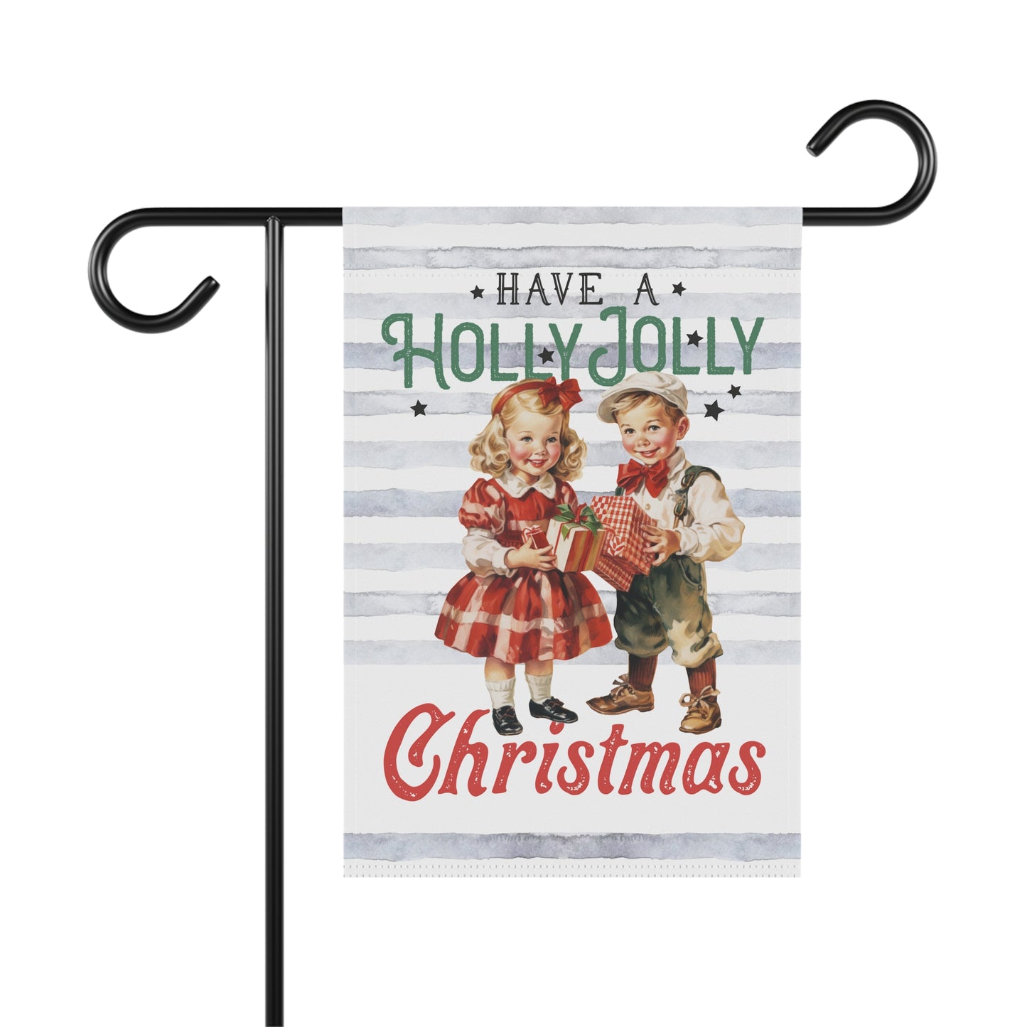 Have A Holly Jolly Christmas Vintage Styled Winter Garden Flag - Premium Home Decor - Just $21.50! Shop now at Nine Thirty Nine Design