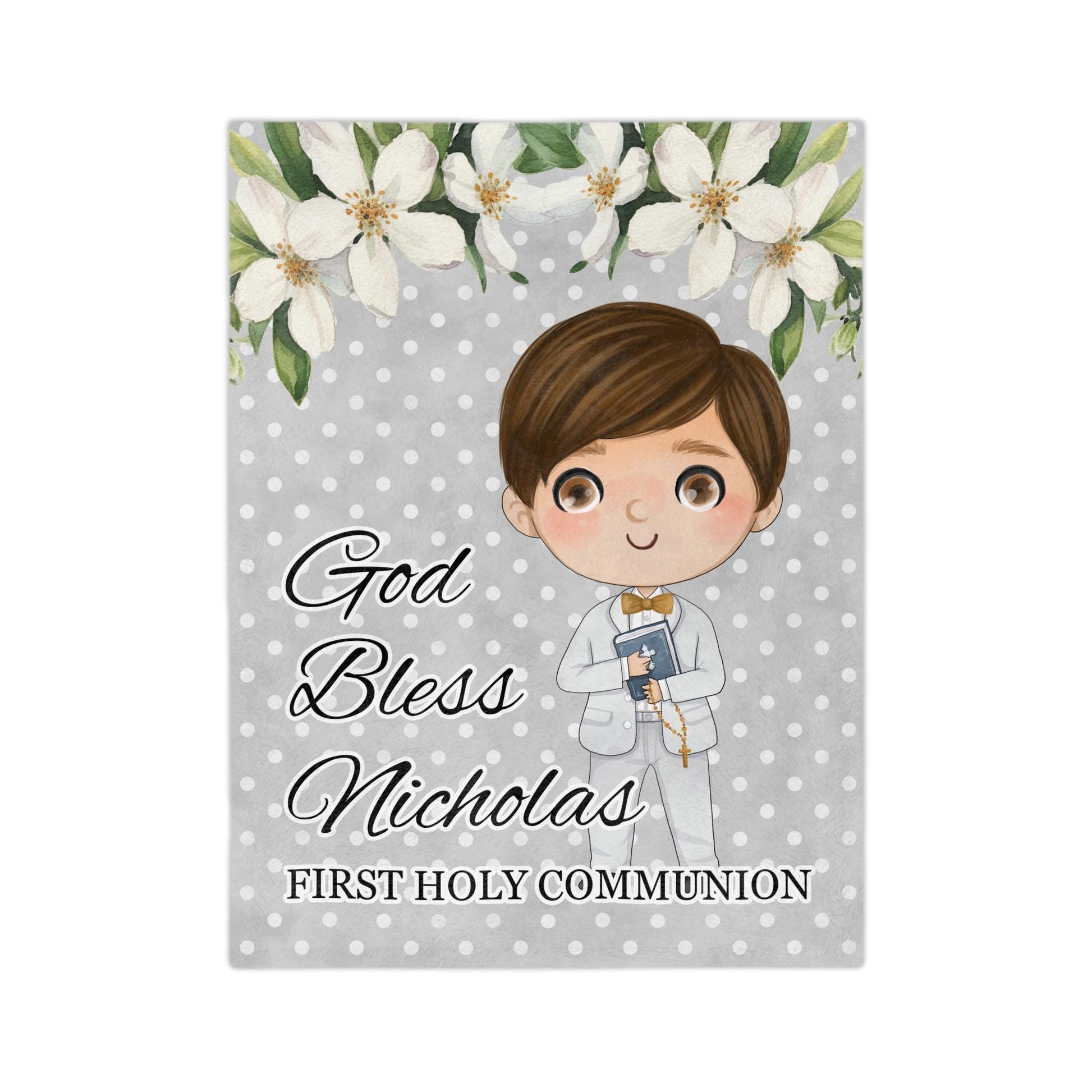 Personalized First Holy Communion Blanket Physical