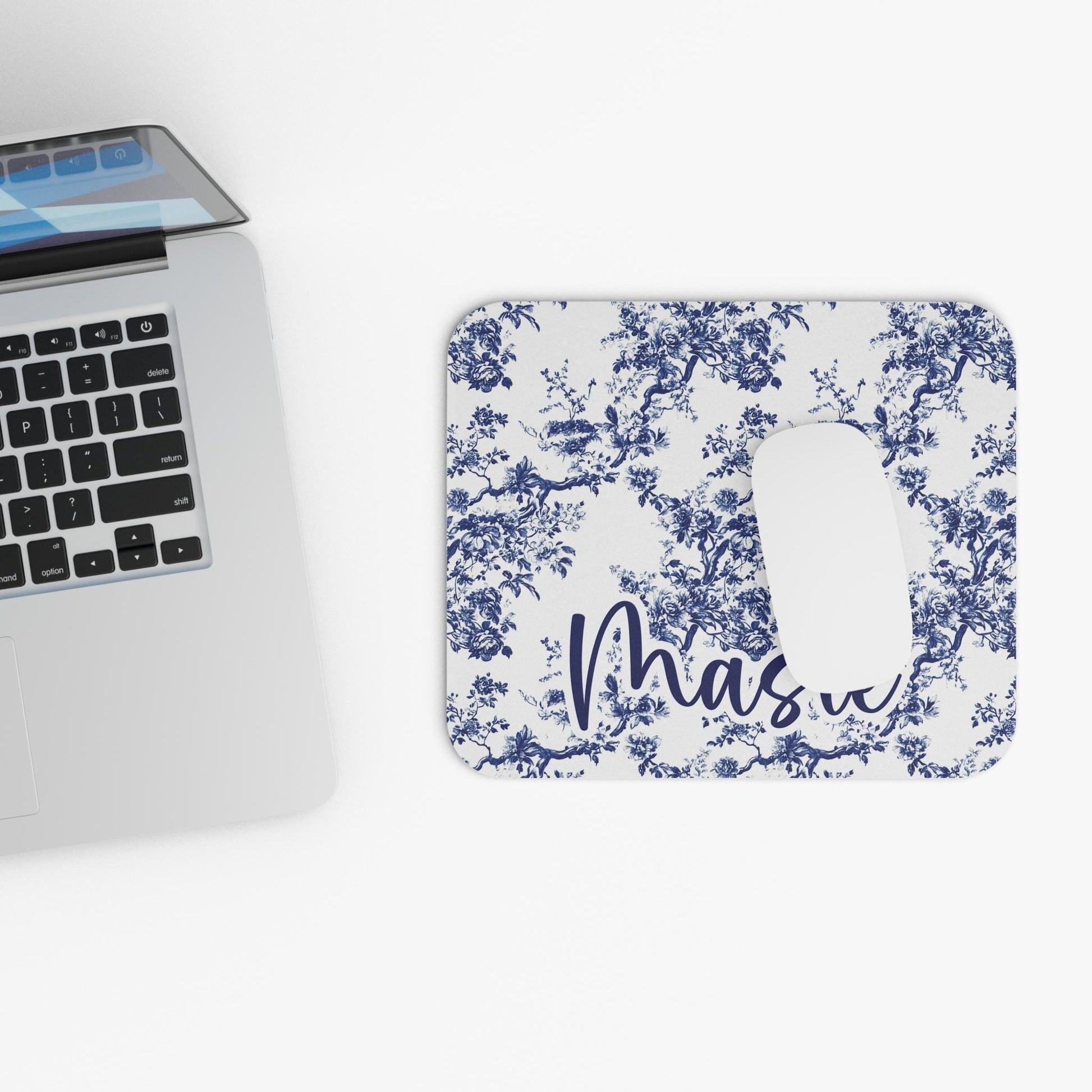 Personalized Chinoiserie Toile Mouse Pad Office
