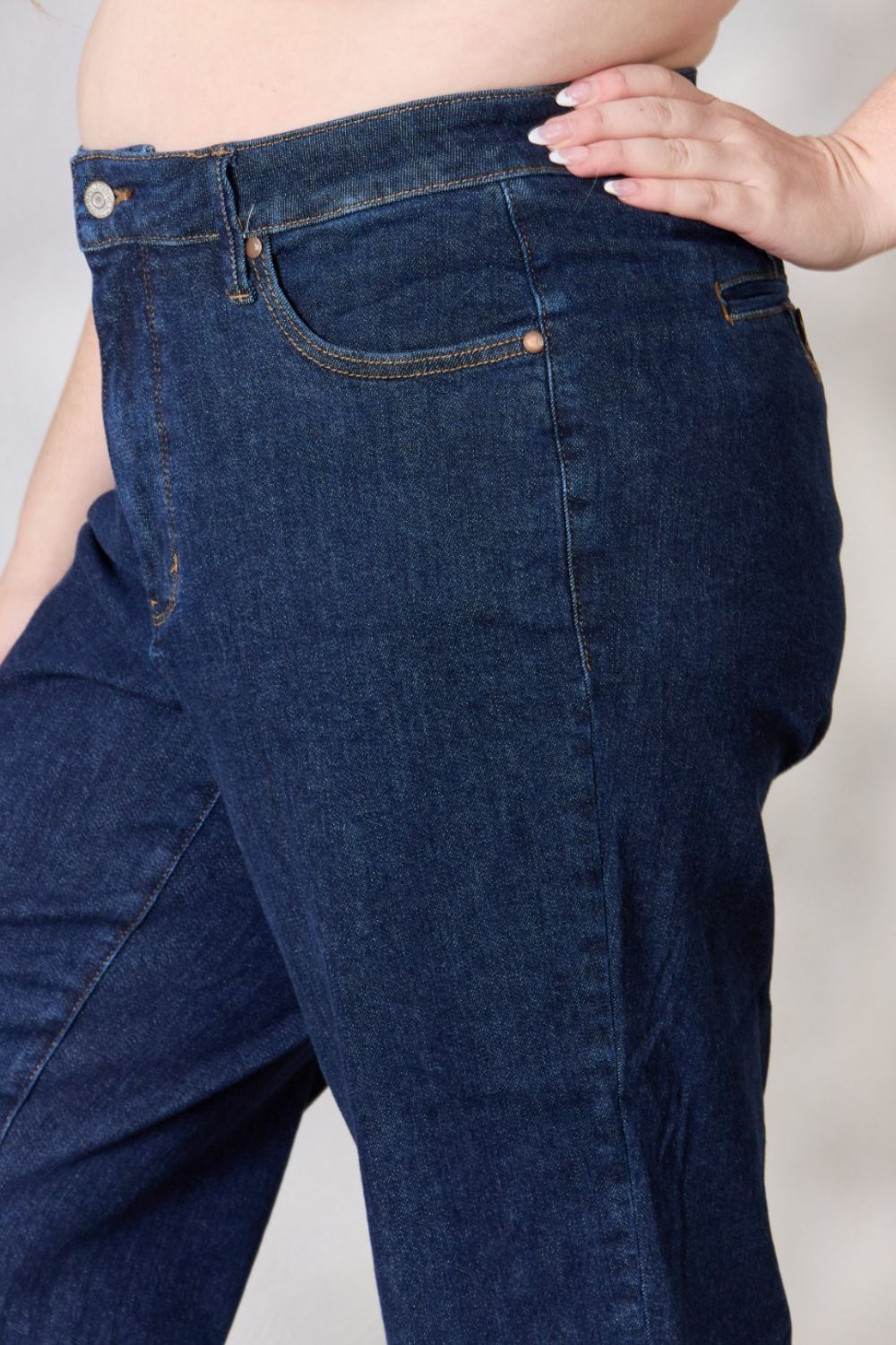 Judy Blue Full Size High Waist Cropped Wide Leg Jeans - Premium  - Just $64! Shop now at Nine Thirty Nine Design