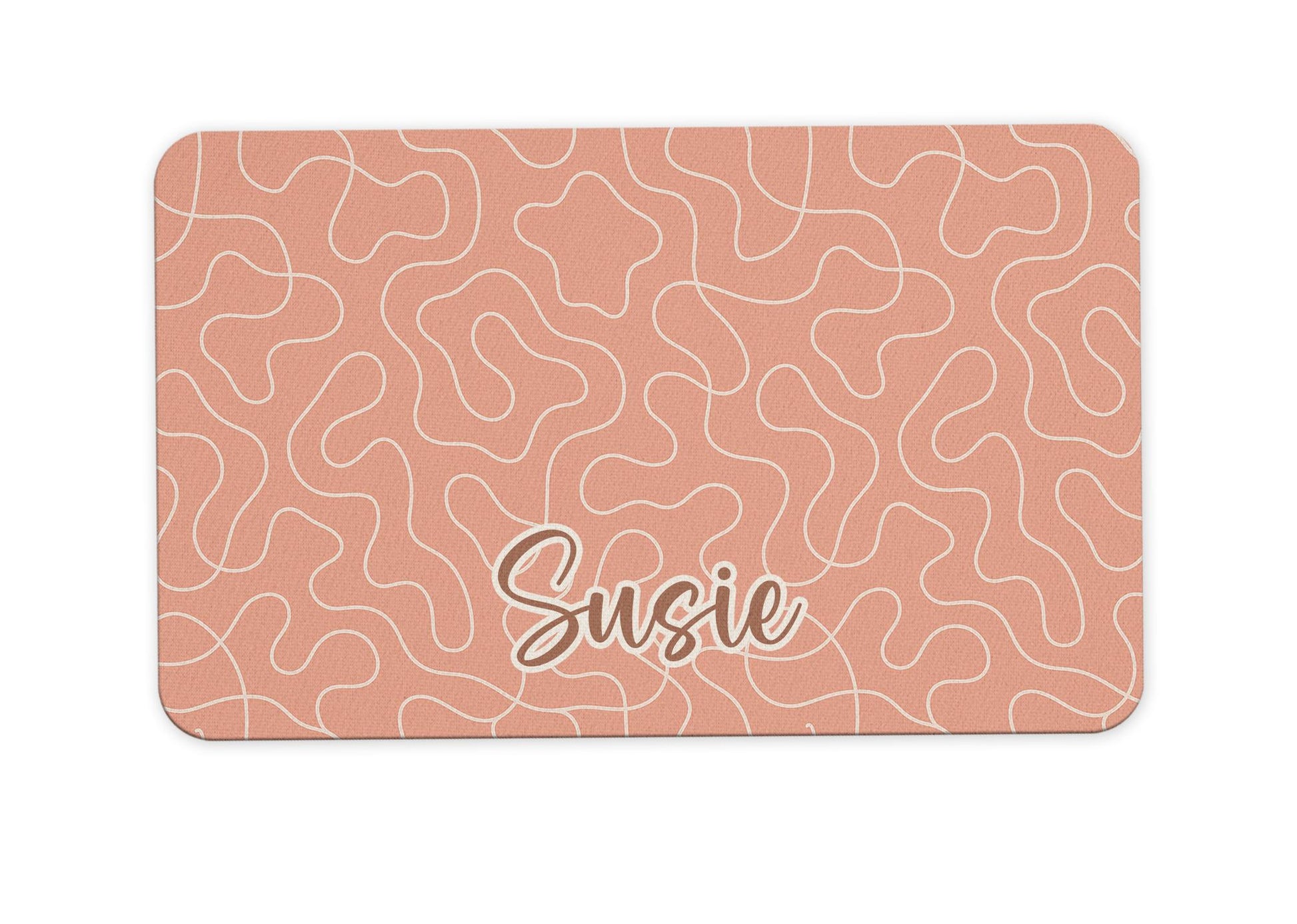 Name Desk Pad, Personalized Mouse Pad, Monogram Preppy Desk Office Decor, Large Desk Blotter, Boho Mousepad, Office Gifts 