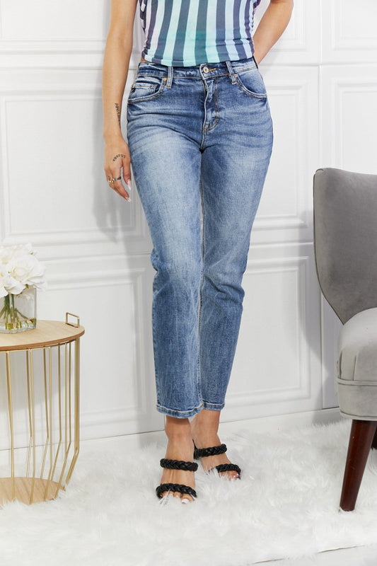 Kancan Full Size Amara High Rise Slim Straight Jeans - Premium Jeans - Just $64! Shop now at Nine Thirty Nine Design