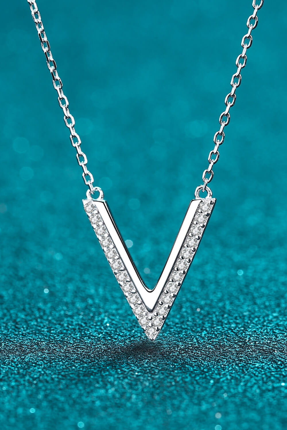 Victorious 'V' Diamond Pendant (Without Chain) | Jewelbox