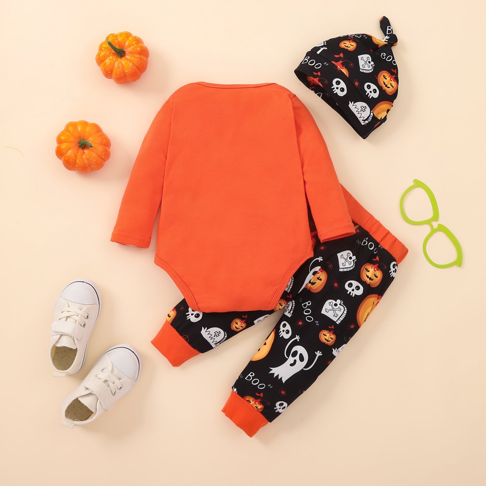 MY FIRST HALLOWEEN Graphic Bodysuit and Printed Long Pants Set - Premium Kids clothes - Just $23! Shop now at Nine Thirty Nine Design