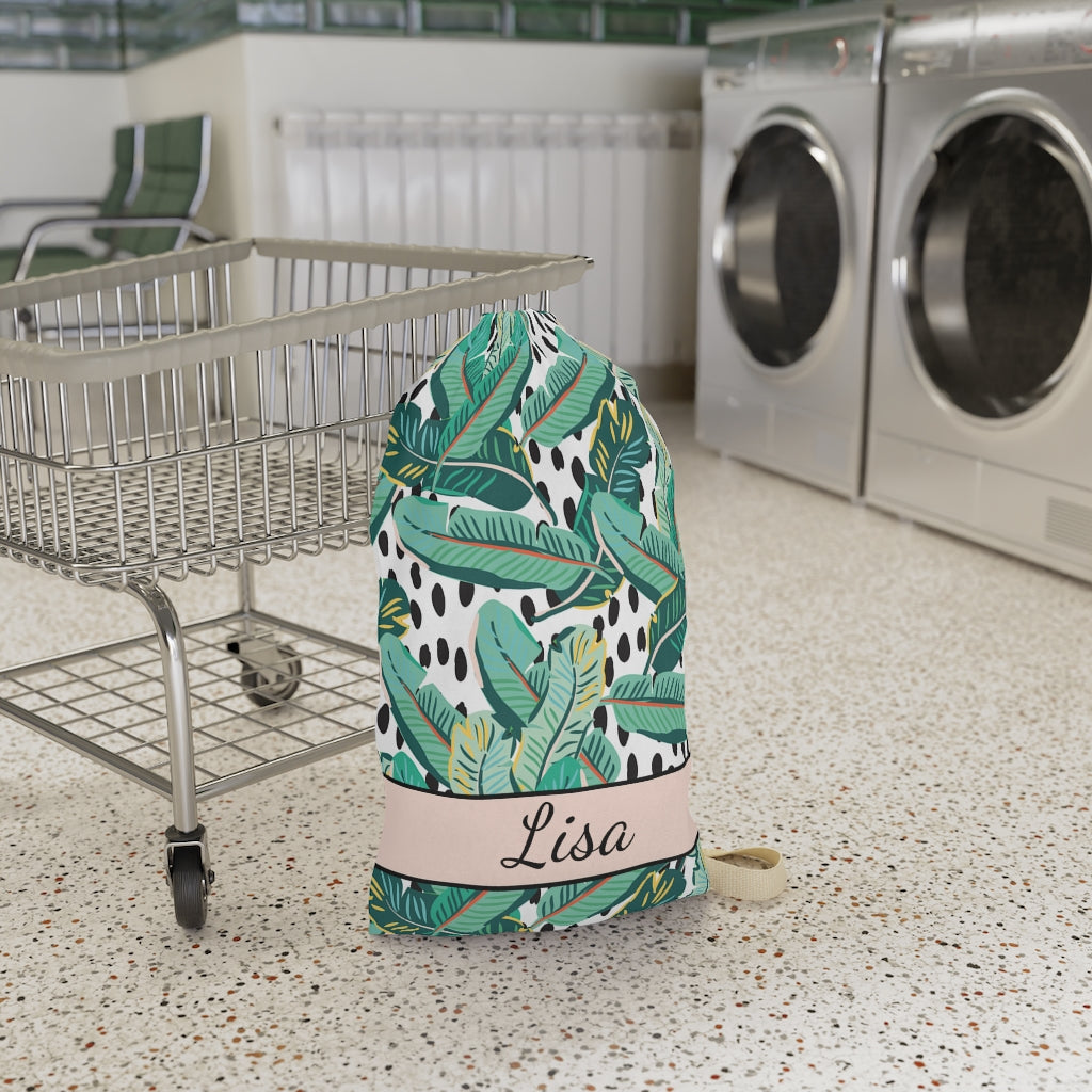 Tropical Personalized Laundry Bag - Premium Home Decor - Just $29.99! Shop now at Nine Thirty Nine Design